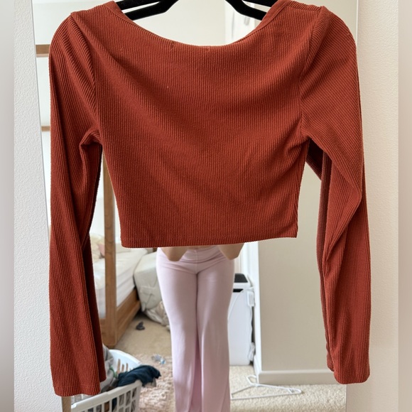 Urban outfitters buttoned crop top long sleeve S - Picture 2 of 3